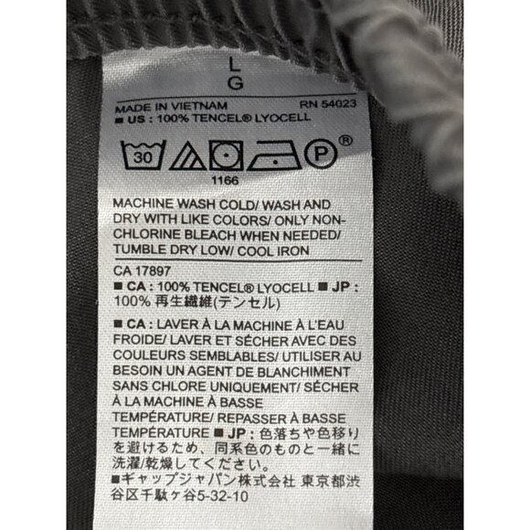 Banana Republic Pants Sz Large Quiet Luxury Jogger Gray Tencel Lyocell Eco Comfy - Picture 5 of 12